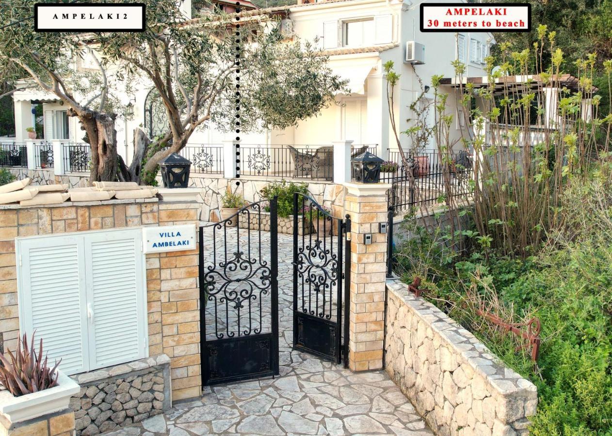 Villa Ampelaki "30 Meters To Beach" Paleokastritsa Exterior foto